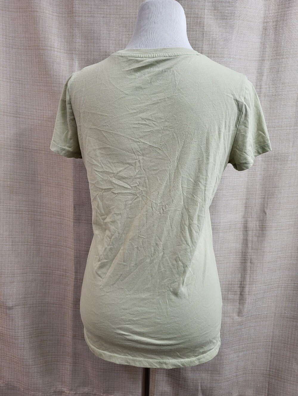 Aeropostale Women's‎ Green Classic Crew T-Shirt White Graphic Logo 87 Size Large - Picture 3 of 9